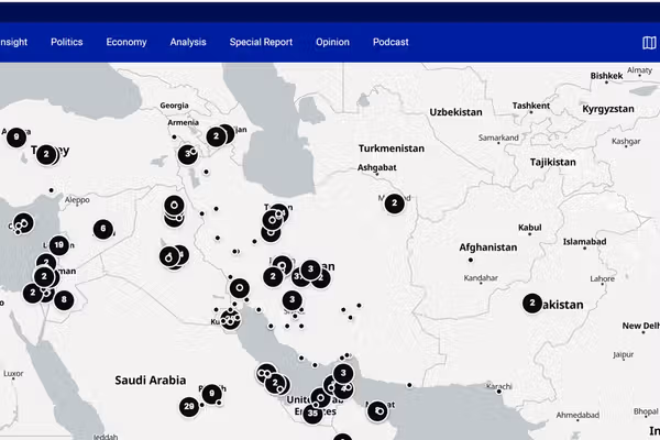 Iran International launches interactive map to track news by location