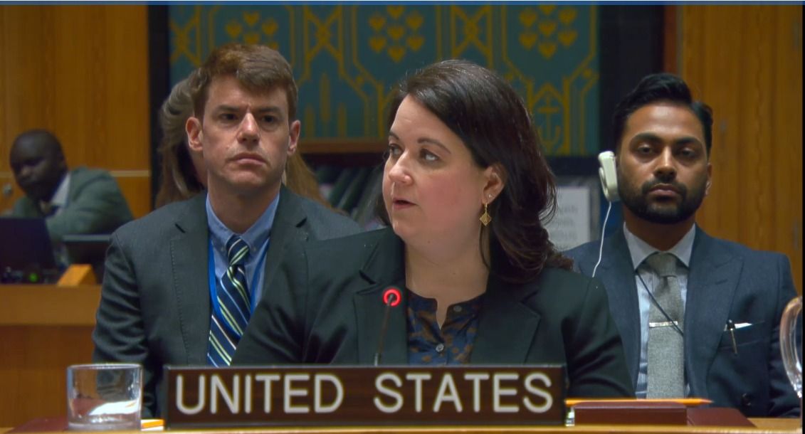 Still image of US Ambassador Jennifer Locetta Alternative Representative for Special Political Affairs New York, New York, October, 27, 2026.
