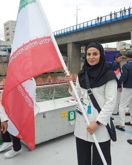 ندا شهسواری، پرچمدار کاروان ایران در المپیک پاریس