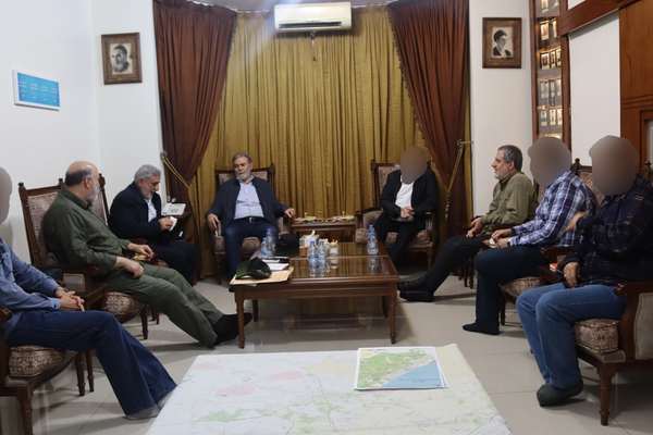 نشست فرماندهان سپاه پاسداران و جهاد اسلامی فلسطین پس از حمله هفتم اکتبر
