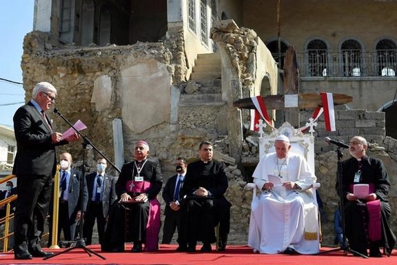پاپ فرانسیس در موصل از بازگشت مسیحیان به این شهر حمایت کرد