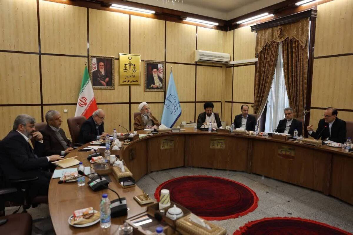 Iran’s chief prosecutor Mohammad Movahedi during a meeting with senior judiciary officials in Tehran (December 2025) 