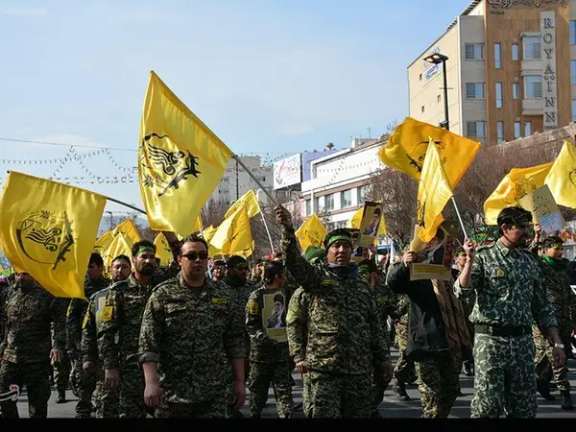 Iran-organized Afghan militias, the Fatemiyoun, fighting in Syria (File photo)