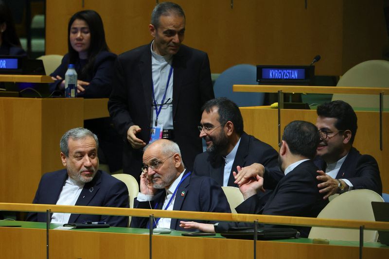 Iranian Foreign Minister Abbas Araghchi and other delegates attend the 81st United Nations General Assembly (UNGA) at UN headquarters in New York City, US, September 23, 2026.  REUTERS