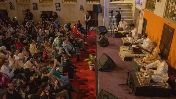 A performance during the music festival in Bushehr (February 2024)