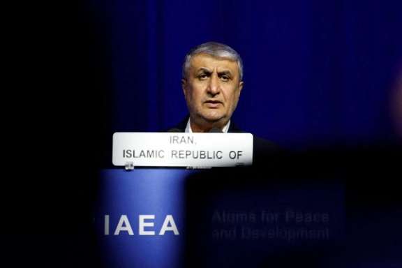 Mohammad Eslami, head of the Atomic Energy Organization of Iran (AEOI), speaks at the opening of the International Atomic Energy Agency (IAEA) General Conference at the agency's headquarters in Vienna, Austria, September 15, 2025.