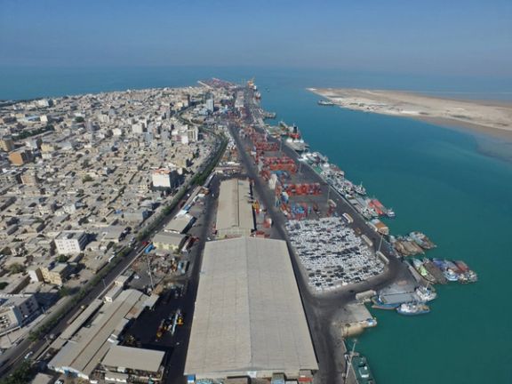 An aerial view of Bushehr port