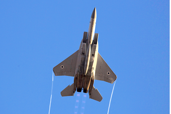 An Israeli fighter jet