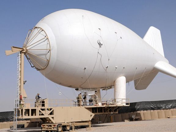 The aerostat balloon that was used for enhanced security in Afghanistan’s Uruzgan province