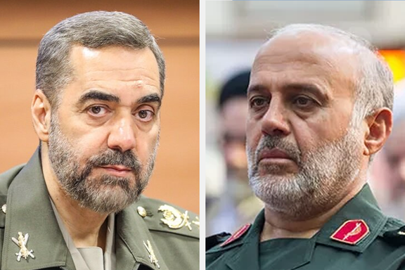 غلامعلی رشید (سمت راست)، محمدرضا آشتیانی (سمت چپ)