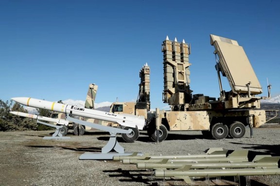 The long-range air defence system called Arman is displayed during an unveiling ceremony in Tehran, Iran, in this picture obtained on February 17, 2024.