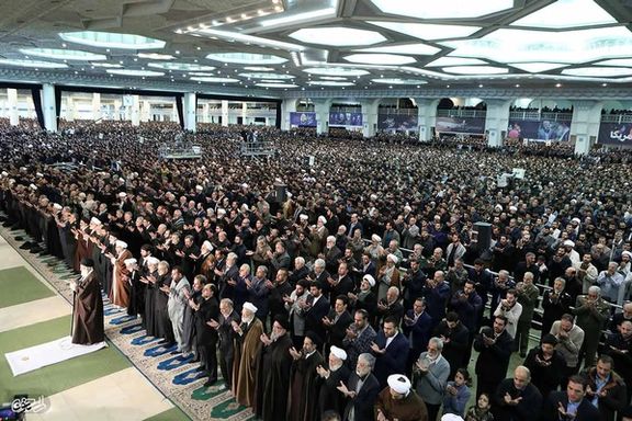 A Friday prayer in Iran