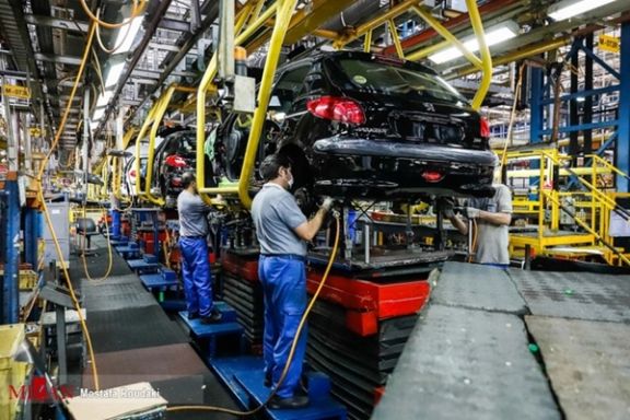 A car manufacturing factory in Iran