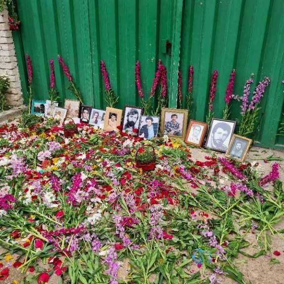 The closed gates of Khavaran cemetery in the capital Tehran on March 15, 2024
