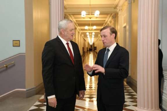 Israeli Defense Minister benny Gantz and US National Security Adviser Jake Sullivan in Washington, August 26, 2022