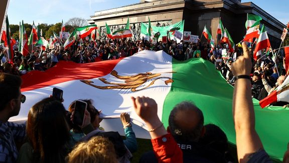 More than 80,000 Iranians rallying in Berlin, Germany on October 22, 2022