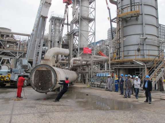 Razi Petrochemical Complex in the southern port city of Mahshahr, Khuzestan province