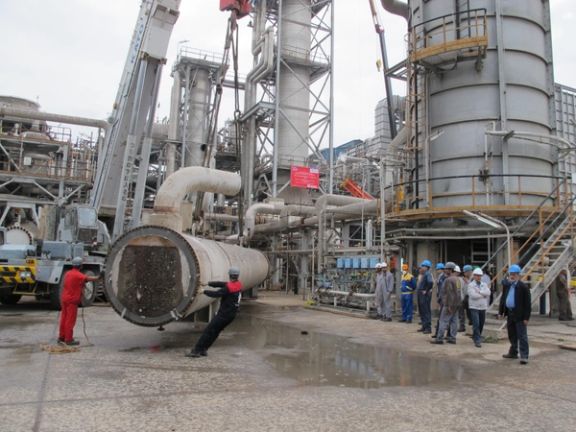 Razi Petrochemical Complex in the southern port city of Mahshahr, Khuzestan province