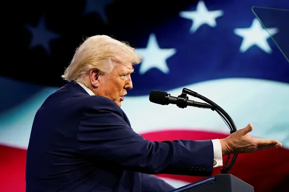 US President Donald Trump delivers remarks at the Future Investment Initiative (FII) Institute's summit at the Faena Forum in Miami Beach, Florida, US, March 27, 2026