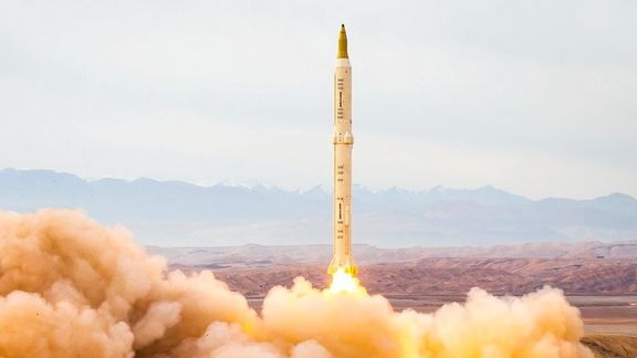 A ballistic missile launch on December 24 during Iran's latest wargames.