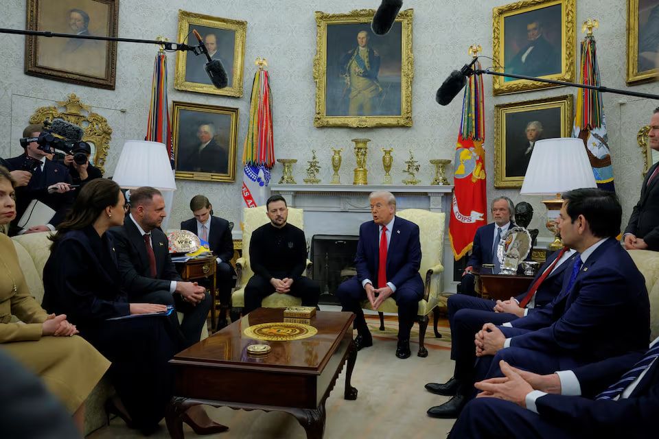 دیدار زلنسکی با ترامپ و مقام‌های آمریکایی در کاخ سفید