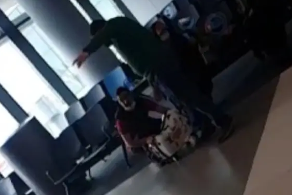 A photo taken in the airport showing the Ghalibaf family