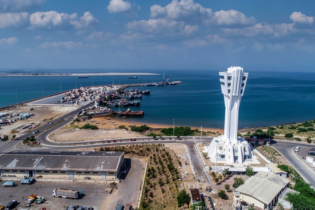 Chabahar port in southeastern Iran.