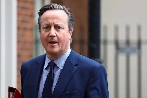 British Foreign Secretary David Cameron walks, at Downing Street in London, Britain, March 13, 2024.