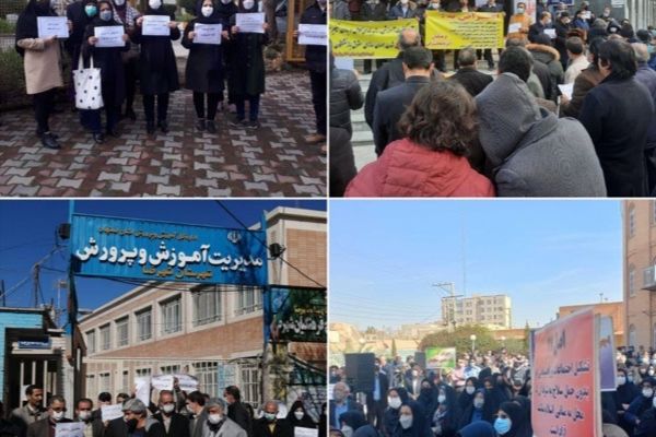 للمرة السابعة خلال 3 أشهر.. المعلمون الإيرانيون يعاودن للاحتجاج على سوء أوضاعهم المعيشية