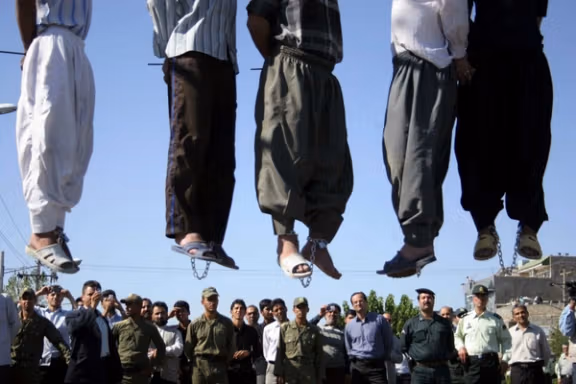 A public execution in Iran