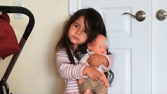 Manzar Zarabi's grandchild Sofie.