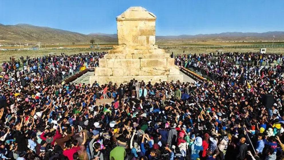 The Tomb of Cyrus, the mausoleum of Cyrus the Great, the founder of the first Persian empire, located in Pasargadae archaeological site in Fars province