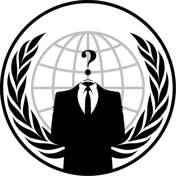 An emblem that is commonly associated with Anonymous
