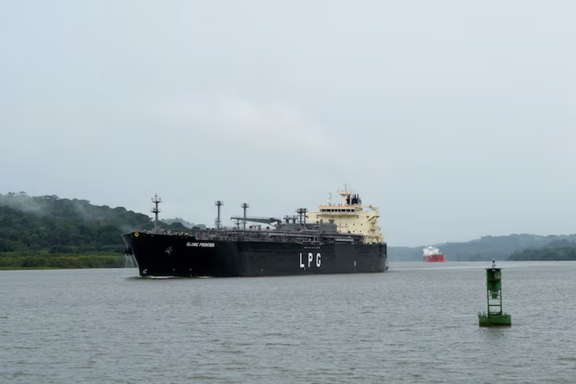یک کشتی حامل گاز مایع متعلق به پاناما