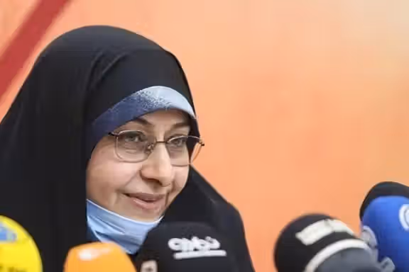 Ansieh Khazaki, one of Ebrahim Raisi's vice presidents whose son lives in Canada