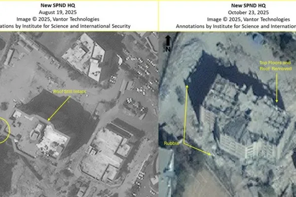 موسسه علوم و امنیت بینالمللی: جمهوری اسلامی در حال پاکسازی ساختمان اصلی سپند در تهران است