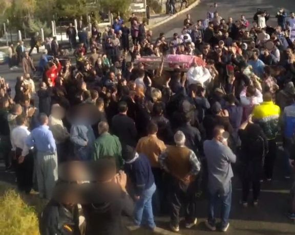 Protests in the city of Mahabad