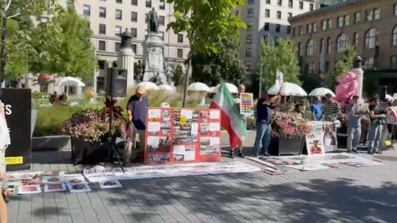 گروهی از ایرانیان مونترال کانادا در تجمعی خواستار توقف اعدامها در ایران شدند