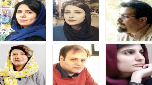 Some of the reporters arrested in Iran in the past one week