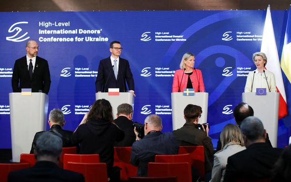 در نشست ورشو بیش از شش میلیارد دلار دیگر برای کمک به اوکراین جمعآوری شد