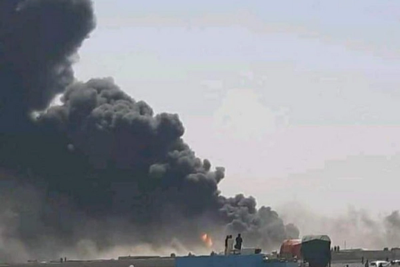 آتشسوزی در گمرک فراه؛ آتشنشانی ایران به محل رویداد رسید