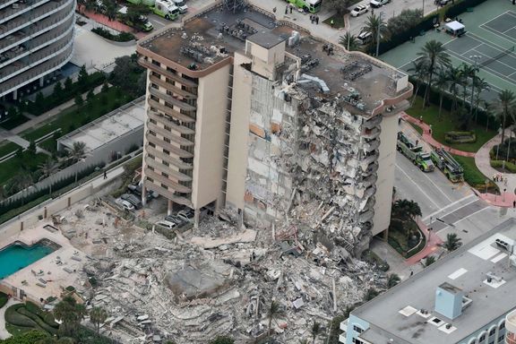 در پی ریزش یک ساختمان مسکونی در فلوریدا، دستکم یک نفر کشته و حدود ۱۰۰ نفر مفقود شدند