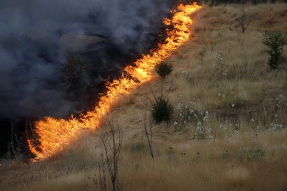 آتشسوزی ارتفاعات باغملک خوزستان از ظهر دوشنبه تا بامداد چهارشنبه ادامه یافت