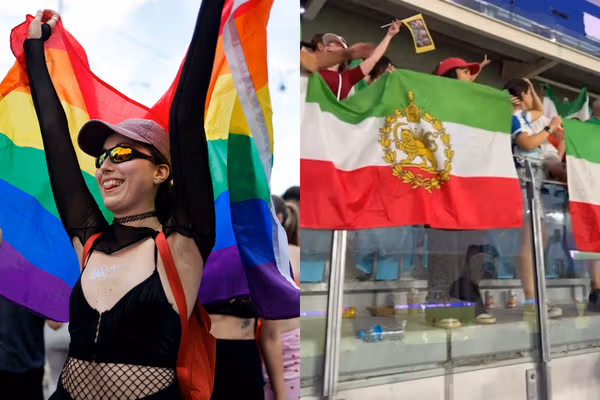 FIFA lets fans take rainbow flags to Iran-Egypt match, but bars Lion and Sun