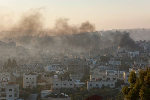 Smoke rises amid an Israeli military operation, in Jenin, in the West Bank July 4, 2023.