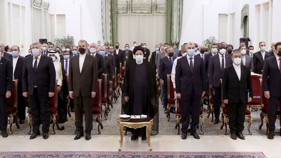 Ambassadors from Muslim countries at a reception in Tehran. Aprol 28, 2022