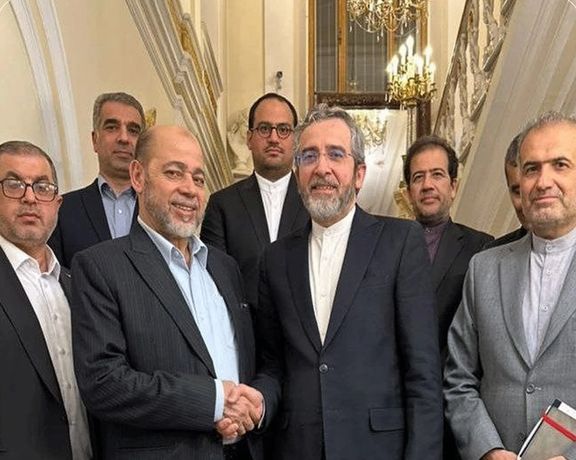 علی باقری کنی، معاون سیاسی وزیر خارجه با ابومرزوق، عضو دفتر سیاسی حماس در مسکو دیدار کرد