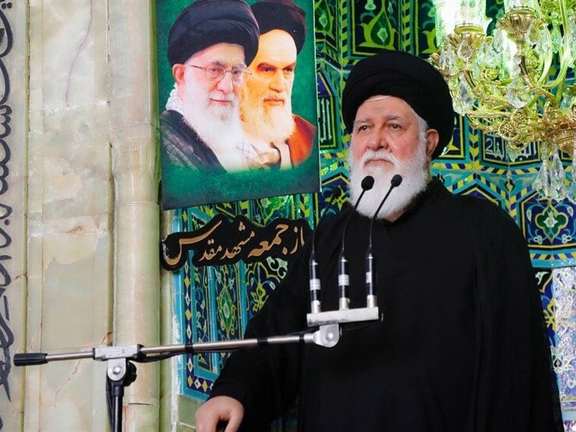 Ahmad Alamolhoda during Friday prayers on January 21, 2022