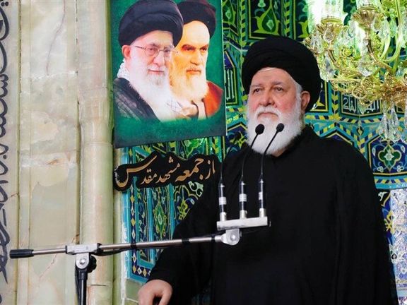 Ahmad Alamolhoda during Friday prayers on January 21, 2022