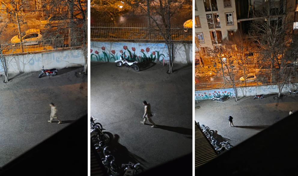 In Qazvin in northwestern Iran, footage sent to Iran International on March 2 showed military forces and motorcycles deployed at Sedigheh Kobra Girls’ School on Shahid Sales Street in the Sartak neighborhood.